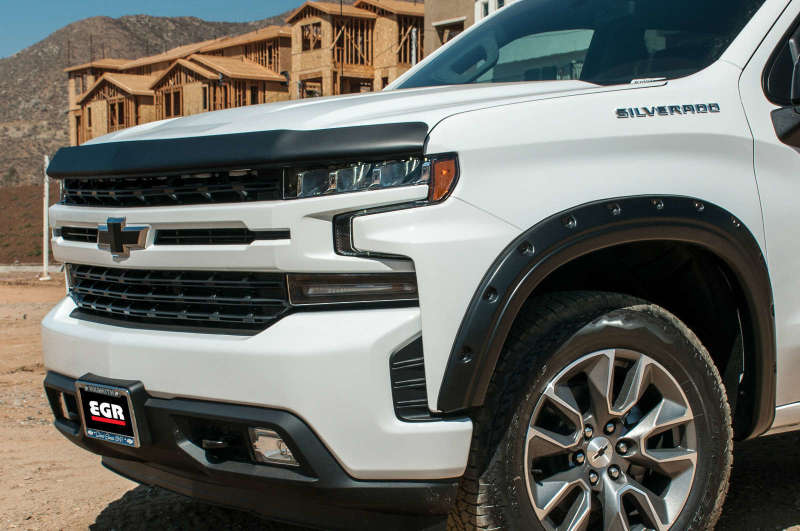 EGR 2019 Chevy 1500 Super Guard Hood Guard - Dark Smoke - Striker Modified