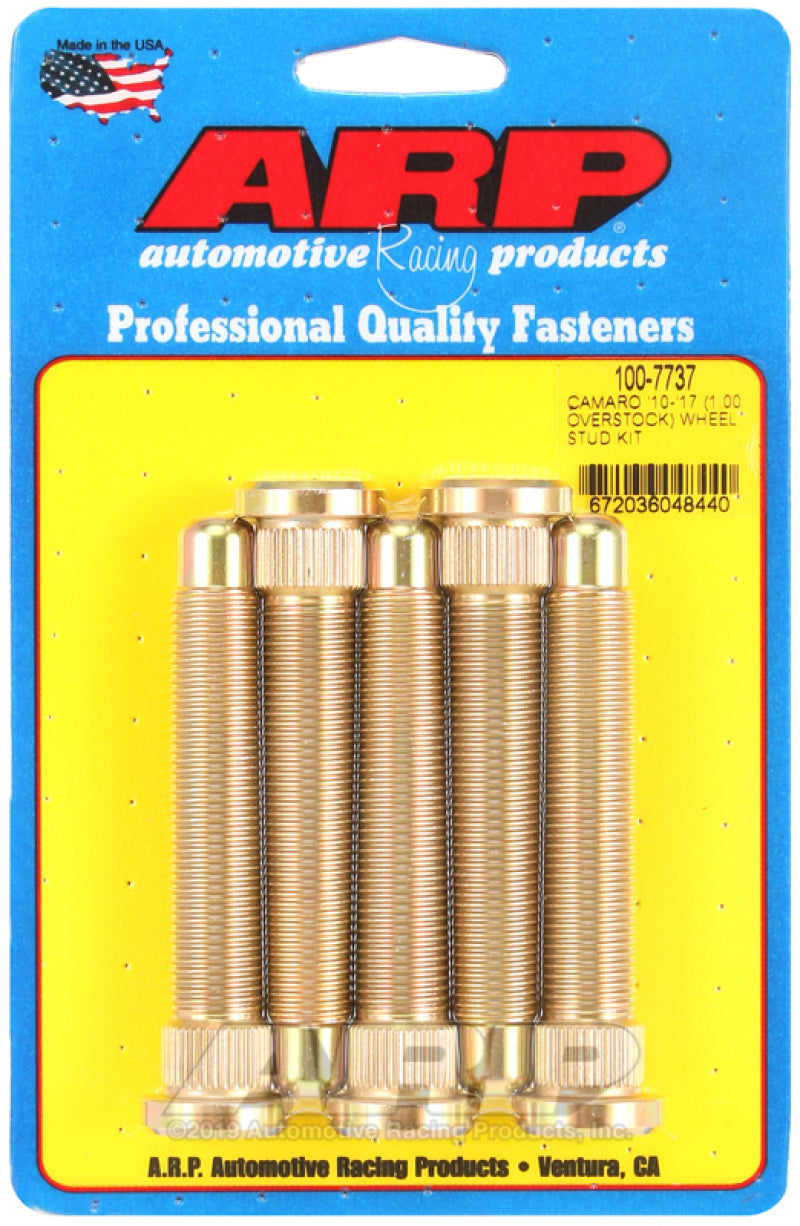 ARP 10-17 Chevrolet Camaro M14 1in Over Stock Length Wheel Stud Kit - Striker Modified