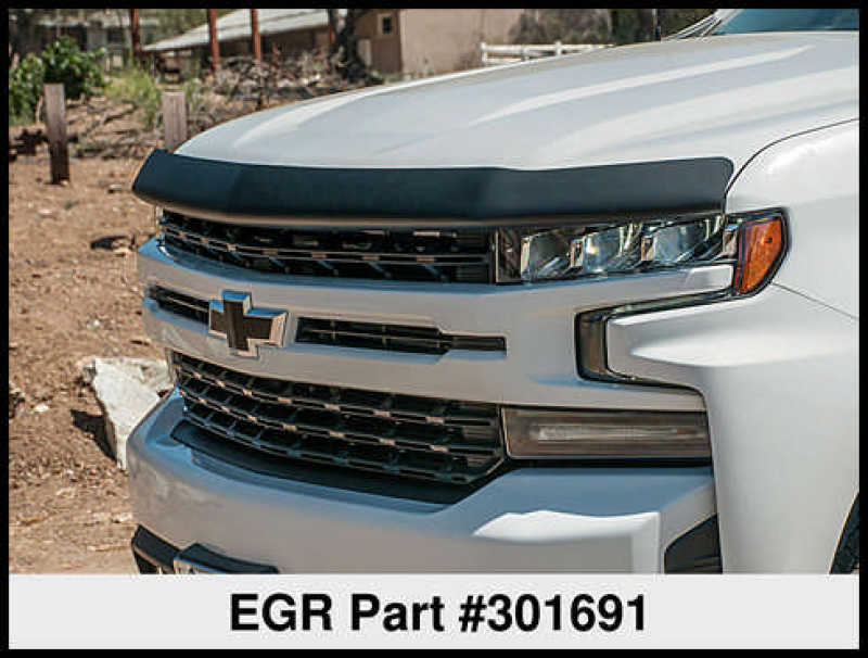 EGR 2019 Chevy 1500 Super Guard Hood Guard - Dark Smoke - Striker Modified