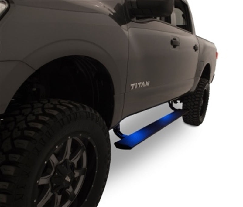 AMP Research 16-18 Nissan Titan All Cabs PowerStep - Black - Striker Modified