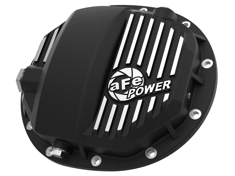aFe Power Pro Series AAM 9.5/9.76 Rear Diff Cover Black w/Mach Fins 14-19 GM Silverado/Sierra 1500 - Striker Modified