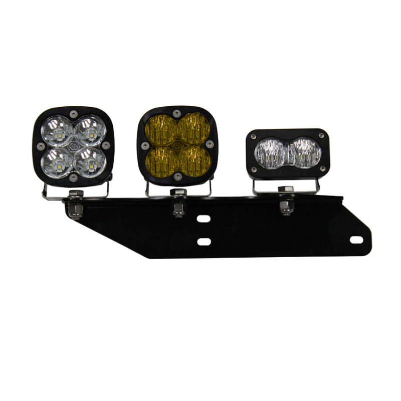 Baja Designs 17-18 F-150 Raptor Fog Light & Sportsmen Fog Pocket Kit - Amber - Striker Modified