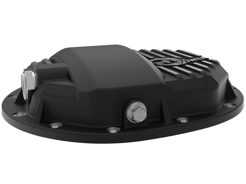 aFe Power Pro Series AAM 9.5/9.76 Rear Diff Cover Black w/Mach Fins 14-19 GM Silverado/Sierra 1500 - Striker Modified