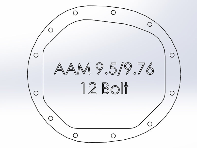 aFe Power Pro Series AAM 9.5/9.76 Rear Diff Cover Black w/Mach Fins 14-19 GM Silverado/Sierra 1500 - Striker Modified