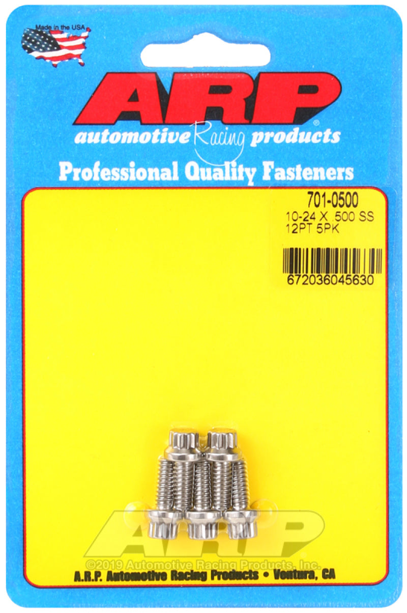 ARP 10-24 x .500 12pt SS bolts - Striker Modified