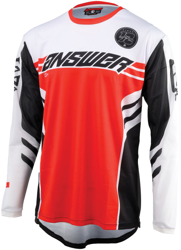 Answer 25 Arkon Nitrus Jersey Red/Black/White - Large - Striker Modified