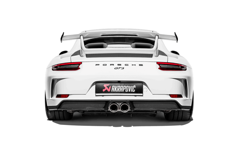 Akrapovic 2018 Porsche 911 GT3 (991.2) Slip-On Race Line (Titanium) w/Titanium Tail Pipe Set - Striker Modified