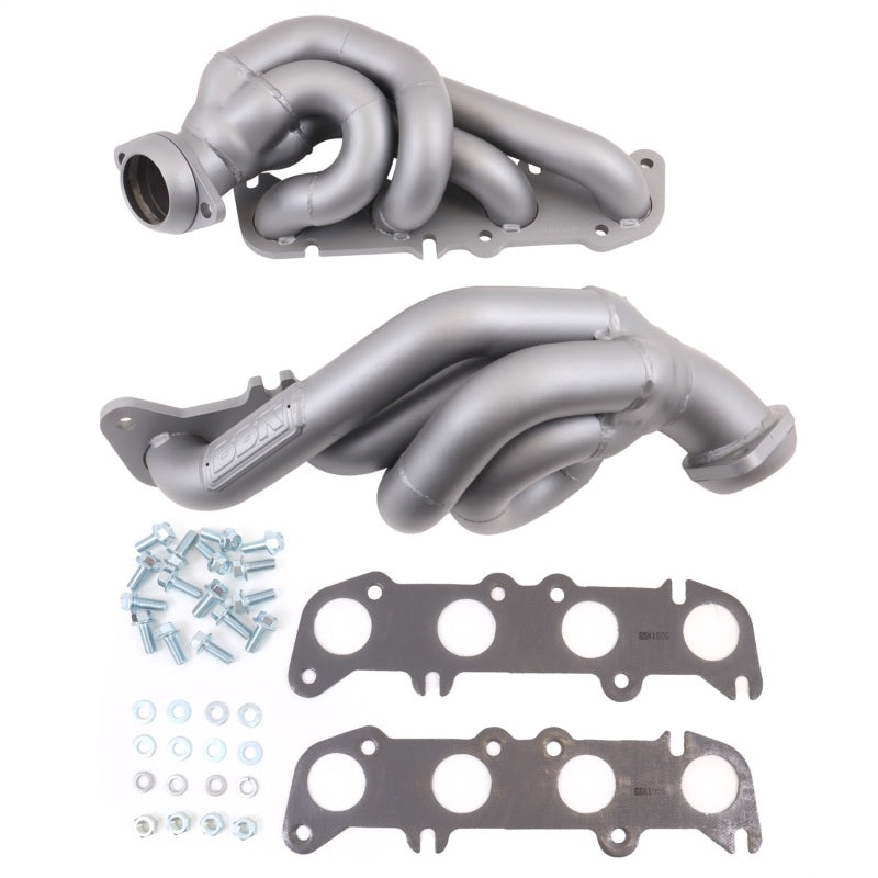 BBK 11-14 Ford F-150 Coyote 5.0 Shorty Tuned Length Exhaust Headers - 1-3/4in Titanium Ceramic - Striker Modified