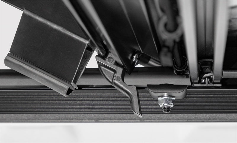 Access LOMAX Folding Hard Cover 17+ Ford Super Duty F-250/F-350/F-450 6ft 8in Box Black Urethane - Striker Modified