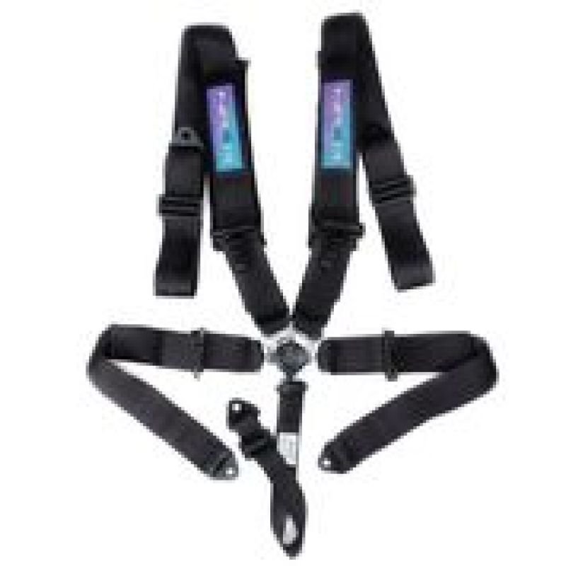NRG 5PT 3in. Seat Belt Harness / Cam Lock - Black - Striker Modified