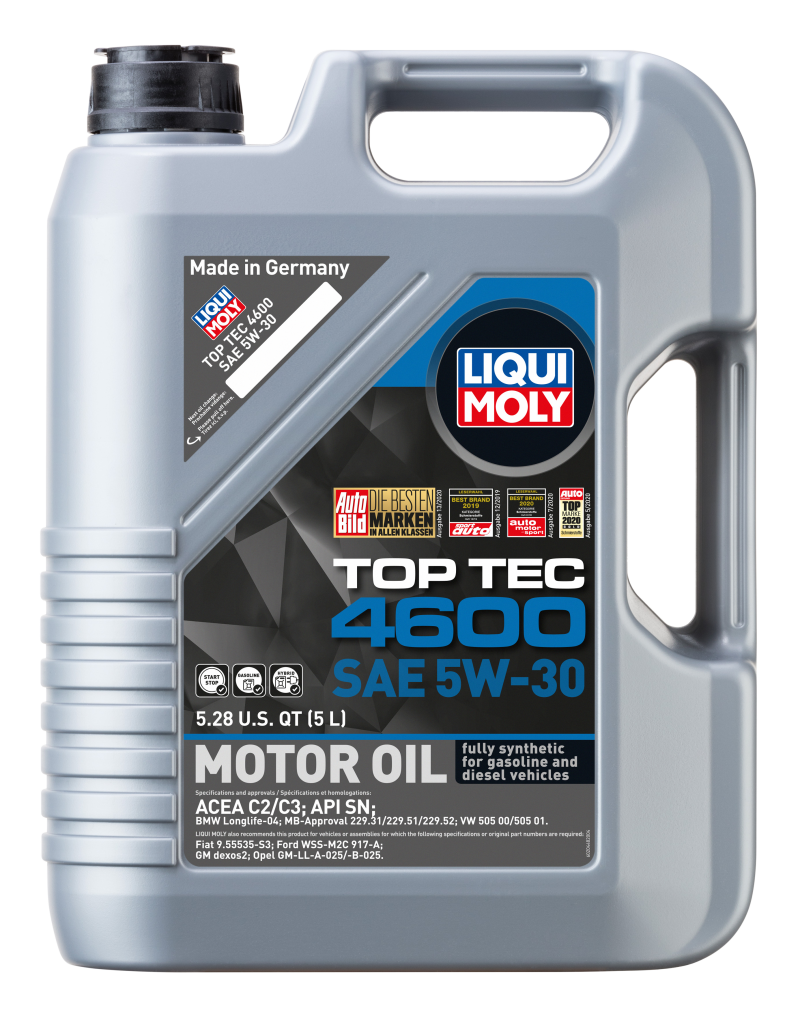 LIQUI MOLY 5L Top Tec 4600 Motor Oil SAE 5W30 - Striker Modified