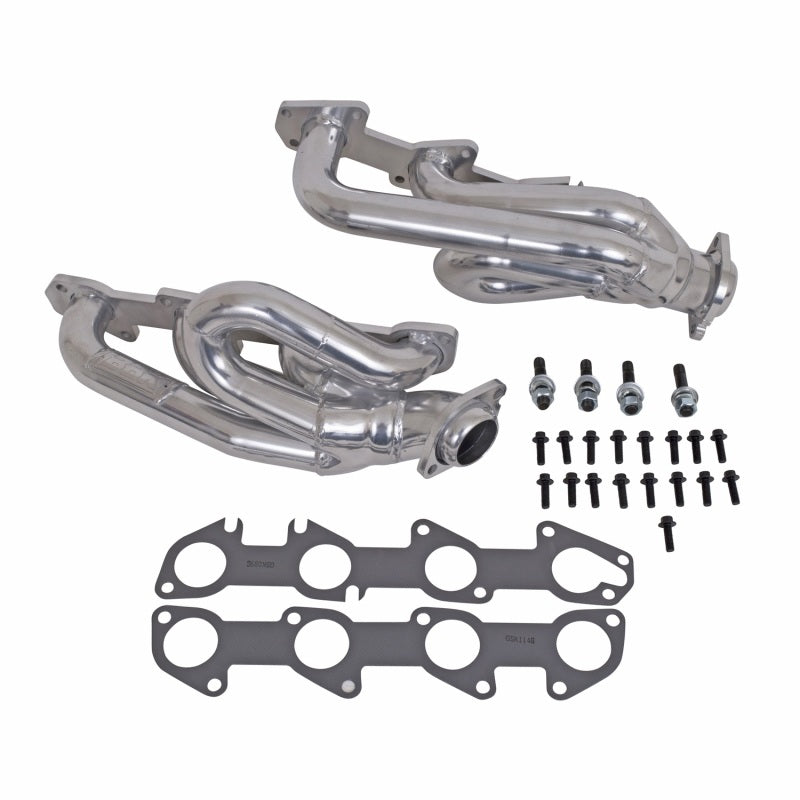 BBK 04-08 Dodge Ram 5.7 Hemi Shorty Tuned Length Exhaust Headers - 1-3/4 Silver Ceramic - Striker Modified