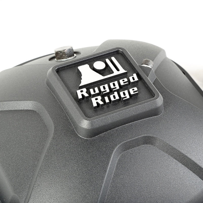 Rugged Ridge Boulder Aluminum Differential Cover Dana 30 Black - Striker Modified