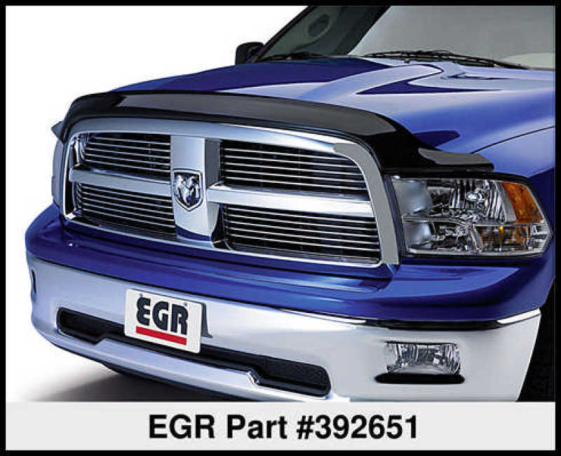 EGR 09+ Dodge Ram Pickup Aerowrap Hood Shield (392651) - Striker Modified