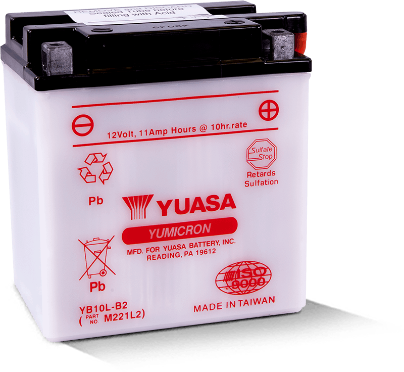 Yuasa YB10L-B2 Yumicron 12 Volt Battery - Striker Modified