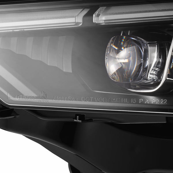 15-17 Ford Mustang/18-20 Mustang Shelby GT350/GT500 MK II NOVA-Series LED Projector Headlights Alpha-Black