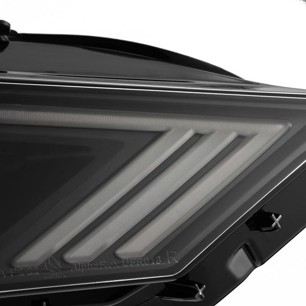 18-23 Ford Mustang NOVA-Series LED Projector Headlights Black (ETA early May)