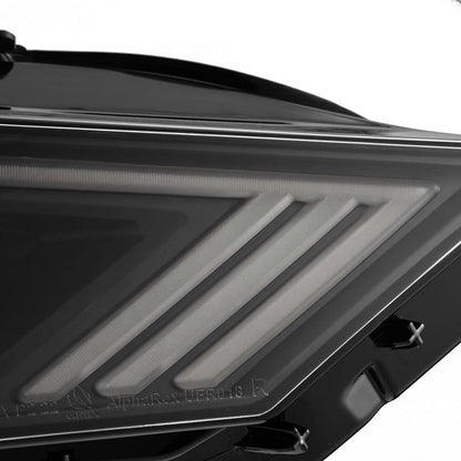 18-23 Ford Mustang NOVA-Series LED Projector Headlights Black (ETA early May)