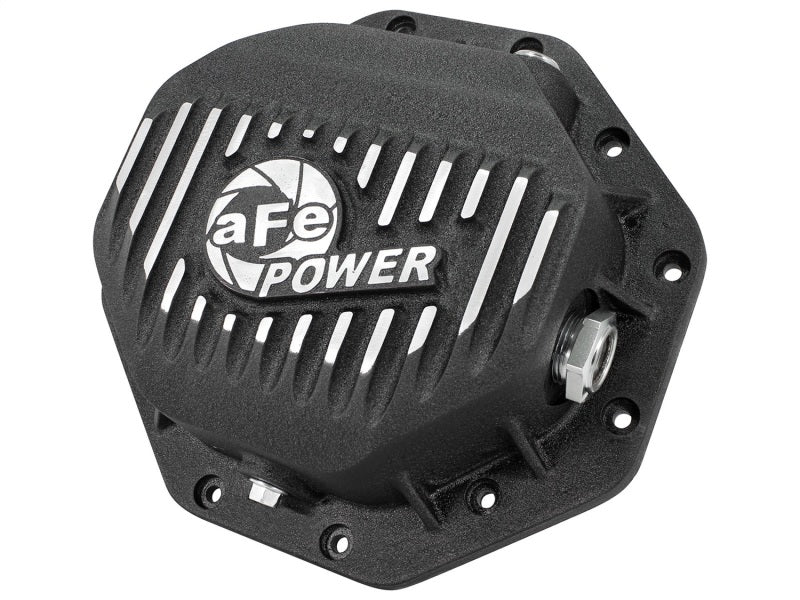 AFE Rear Differential Cover (Black Machined; Pro Series); Dodge/RAM 94-14 Corporate 9.25 (12-Bolt) - Striker Modified