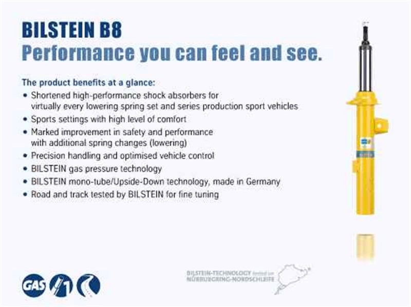 Bilstein B8 2015-2017 Subaru WRX - STI Rear Monotube Shock Absorber - Striker Modified