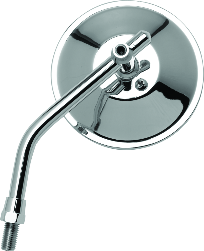 BikeMaster 4in Adjustable Round Mirror 10mm - Each - Chrome - Striker Modified