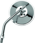 BikeMaster 4in Adjustable Round Mirror 10mm - Each - Chrome - Striker Modified