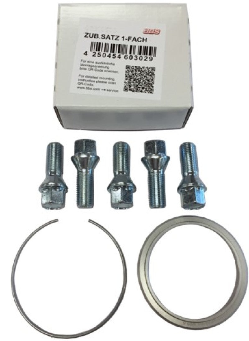 BBS PFS KIT - Mercedes - Includes 82mm OD - 66.5mm ID Ring / 82mm Clip / Lug Bolts - Striker Modified