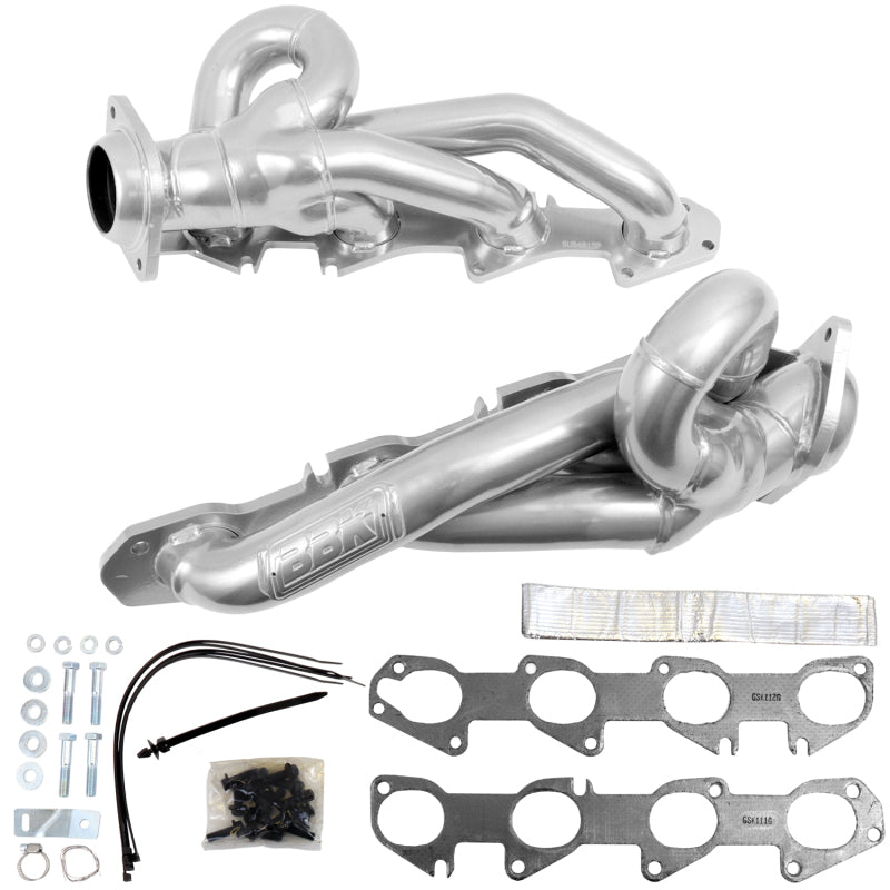 BBK 19-23 Dodge Ram 1500 5.7L (Ex. MegaCab) Shorty Tuned Exhaust Headers - 1-3/4in Silver Ceramic - Striker Modified