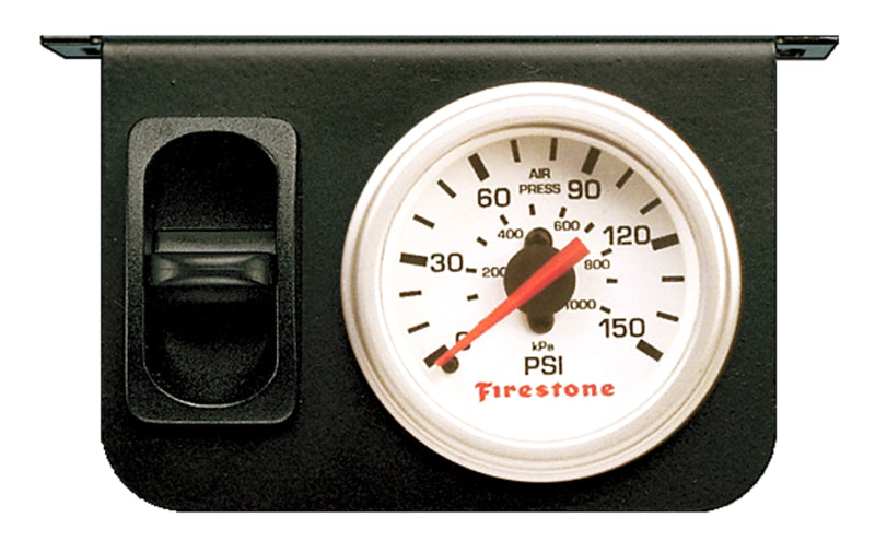 Firestone Air Adj. Leveling Electric Control Panel w/Single Gauge 0-150psi - White (WR17602229) - Striker Modified