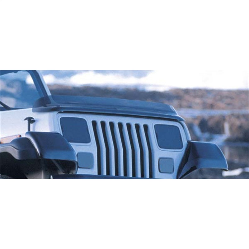 Rugged Ridge Bug Deflector Smoke 87-06 Jeep Wrangler - Striker Modified