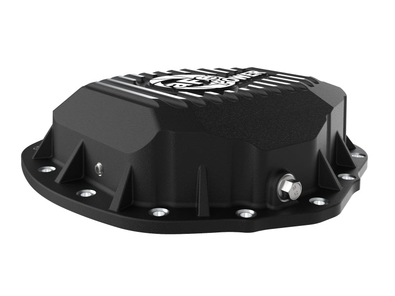 aFe 2020 Chevrolet Silverado 2500 HD  Rear Differential Cover Black ; Pro Series w/ Machined Fins - Striker Modified