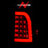 ANZO 1997-2003 Ford F-150 LED Tail Lights w/ Light Bar Black Housing Smoke Lens - Striker Modified