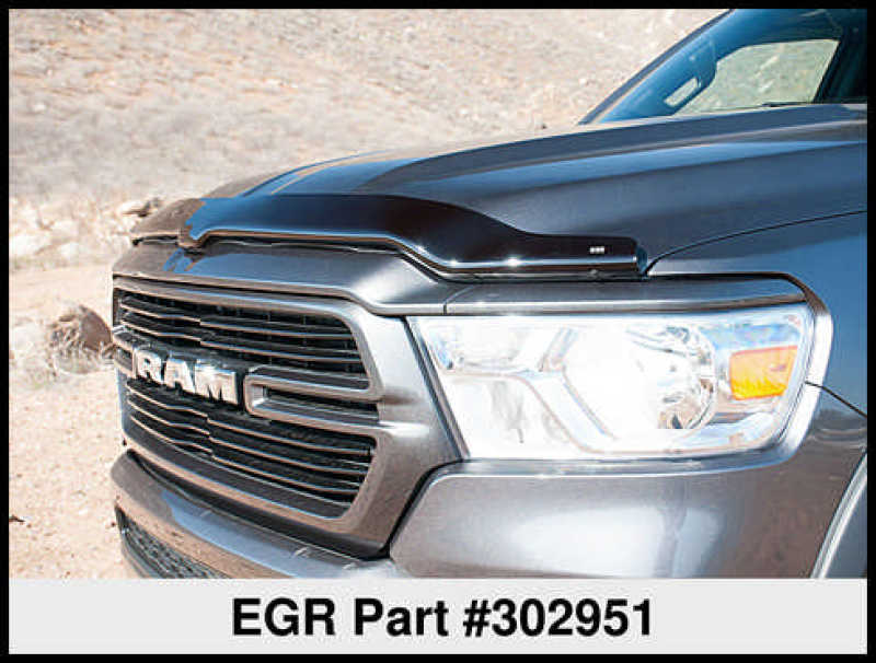 EGR 2019 Dodge Ram 1500 Superguard Hood Shield - Dark Smoke - Striker Modified