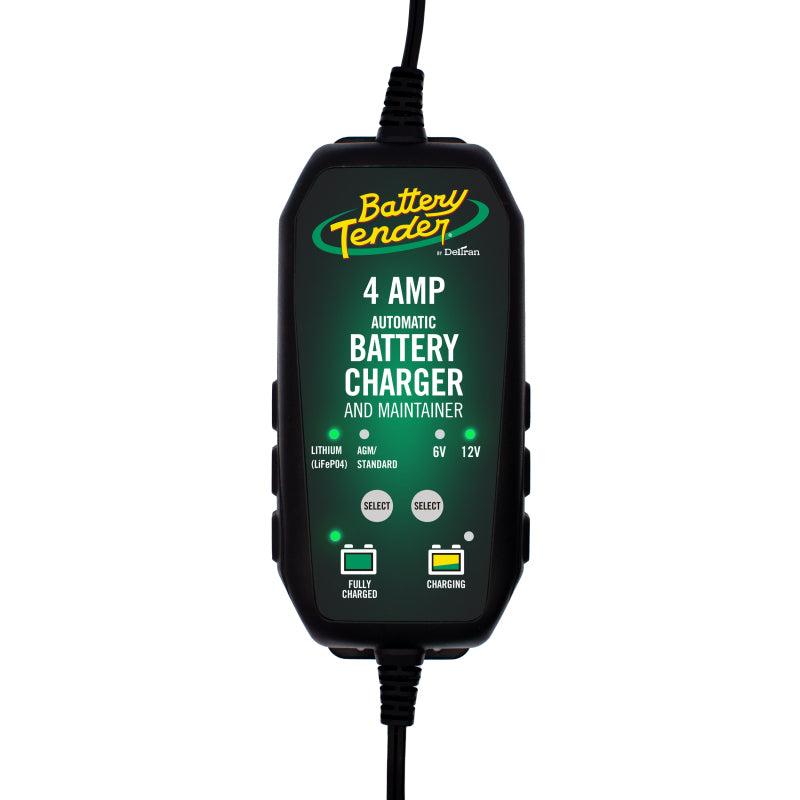 Battery Tender 6V 12V 4AMP Lead Acid and Lithium Selectable Battery Charger - Striker Modified