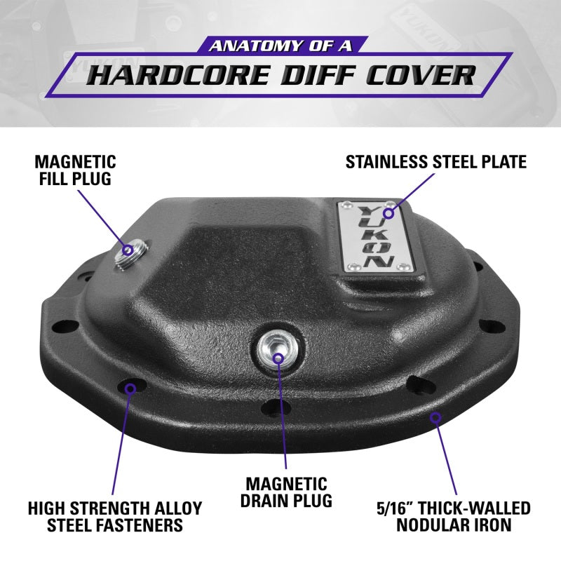 Yukon Gear Hardcore Diff Cover for 8.5inch GM Rear w/ 5/16inch Cover Bolts - Striker Modified