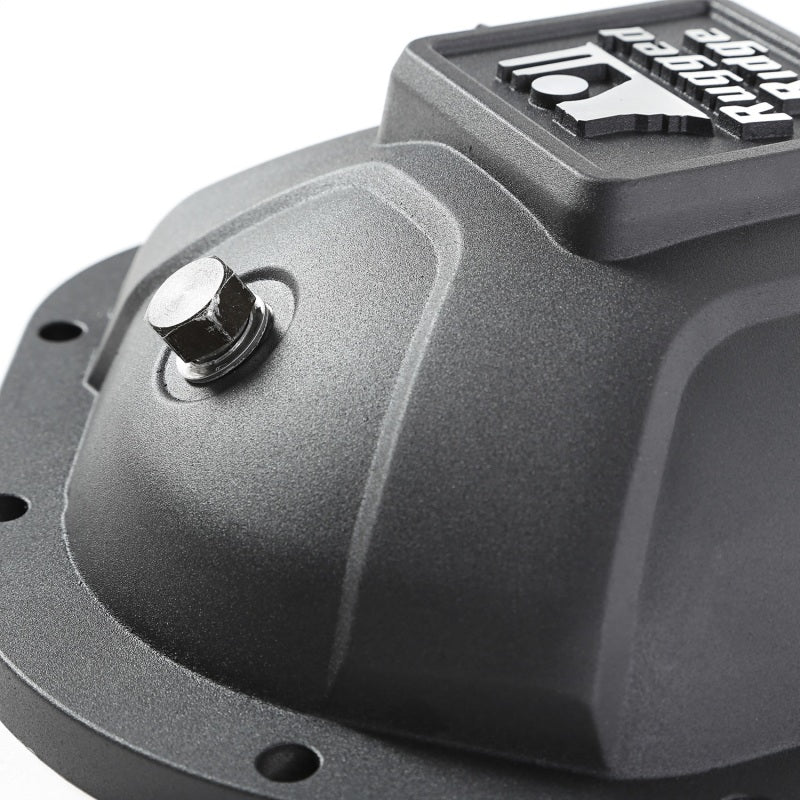 Rugged Ridge Boulder Aluminum Differential Cover Dana 44 Black - Striker Modified