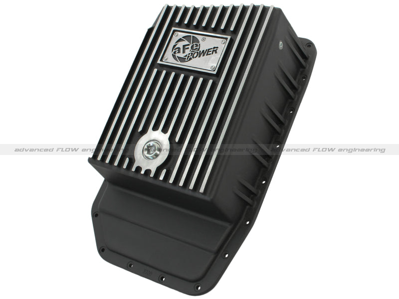 aFe Power Transmission Pan Black Machined 09-14 Ford 6R80 F-150 Trucks - Striker Modified