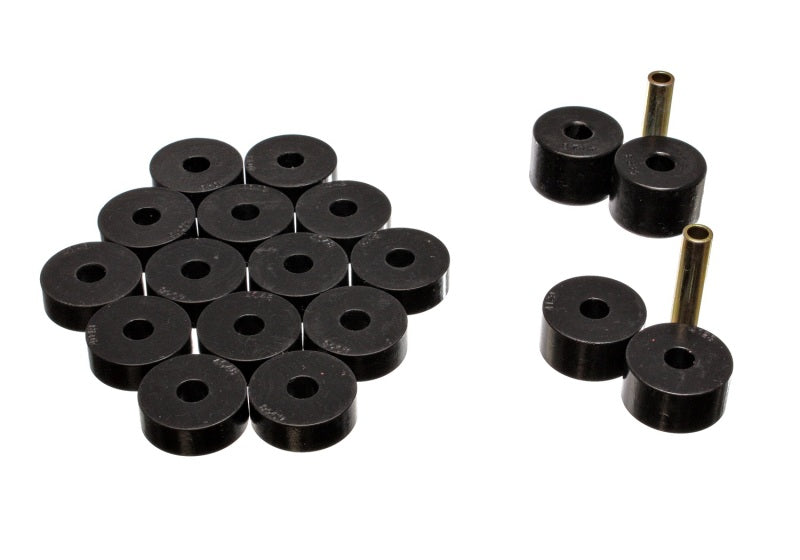 Energy Suspension 74-75 Jeep CJ5/CJ7/CJ8 Scrambler Black Body (Cab) Mount Set - Striker Modified