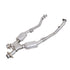 BBK 99-04 Mustang 4.6 GT / Cobra High Flow X Pipe With Catalytic Converters - 2-1/2 - Striker Modified