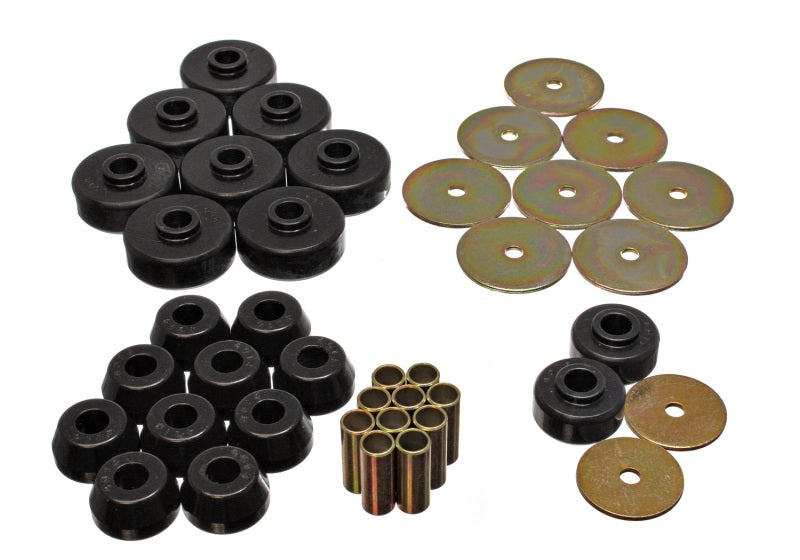 Energy Suspension 84-88 Toyota 4-Runner Black Body Cab Mount Set - Striker Modified