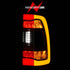 ANZO 09-18 Dodge Ram 1500 Sequential LED Taillights Smoke Black w/Switchback Amber Signal - Striker Modified