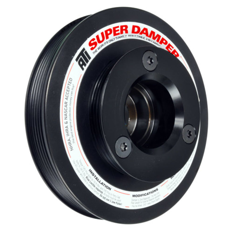 ATI Damper - 6.78in - Alum - 4 & 6 Grv - Honda H22 - Street - 4 Percent & 9 Percent OD Sizes - Striker Modified
