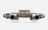 Akrapovic 2022+ Porsche 718 Cayman GT4 RS Slip-On Race Line (Titanium) - Striker Modified