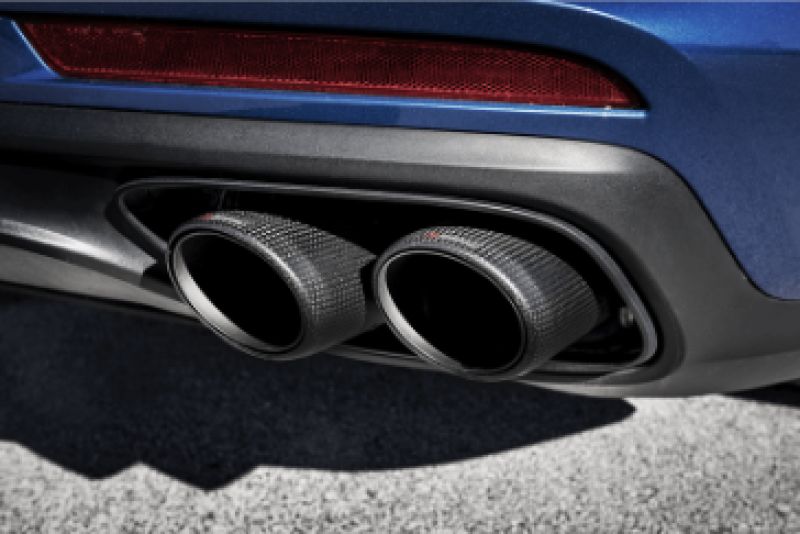Akrapovic 17-18 Porsche Panamera Turbo Tail Pipe Set (Carbon) - Striker Modified