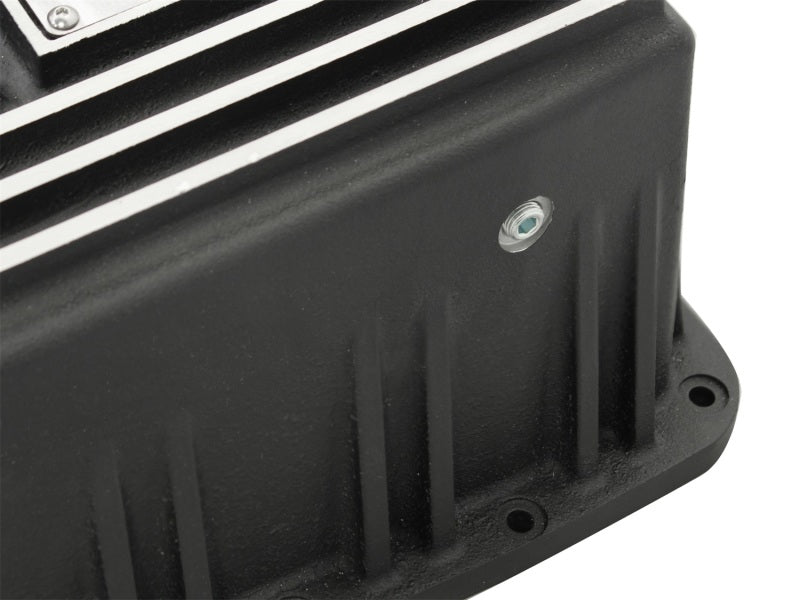 aFe Power Transmission Pan Black Machined 09-14 Ford 6R80 F-150 Trucks - Striker Modified