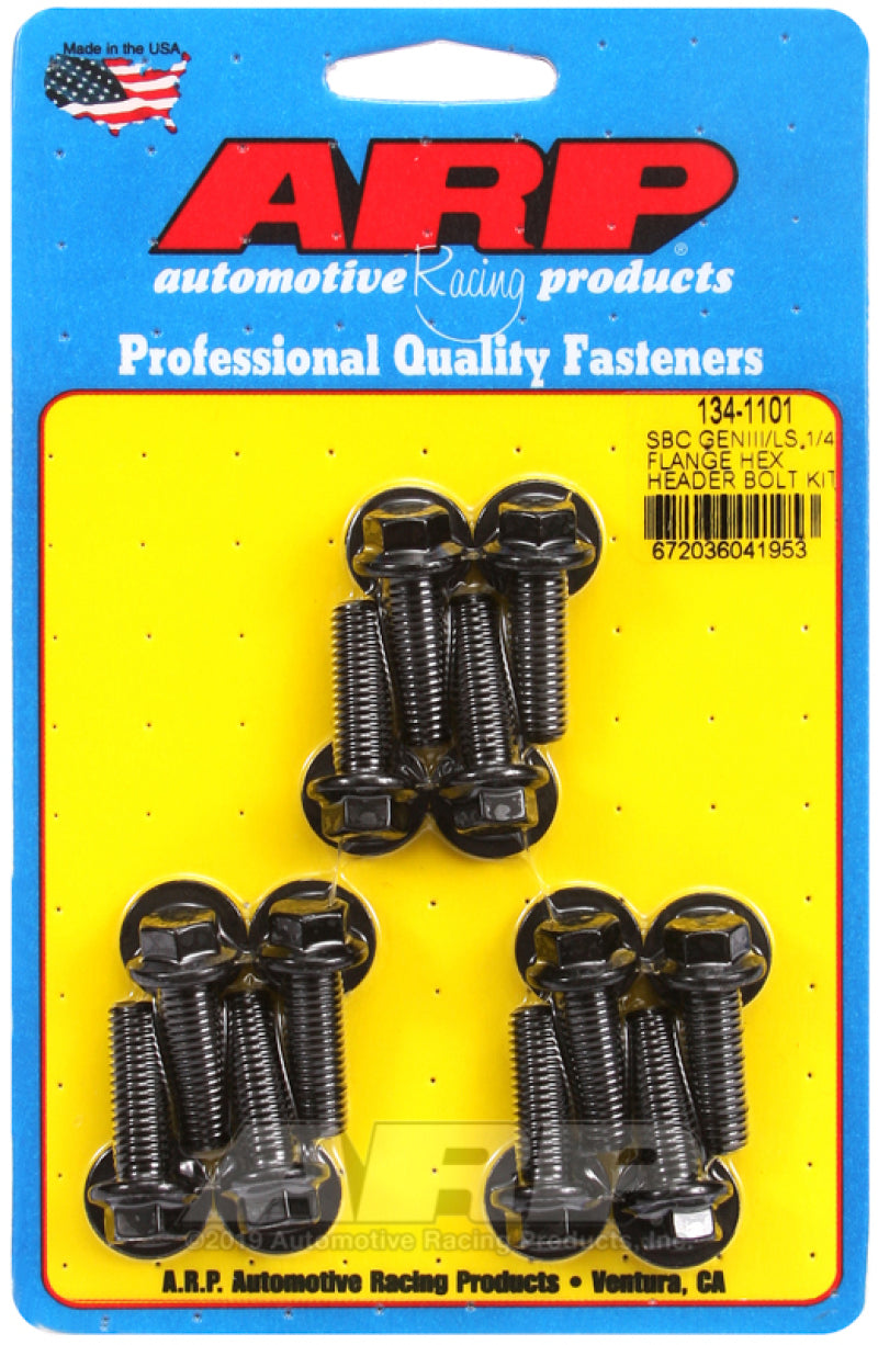 ARP Chevy LS 1/4in Flange Hex Header Bolt Kit - Striker Modified