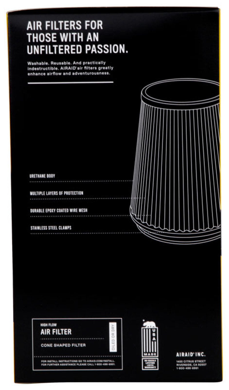 Airaid Universal Air Filter - Cone 4 x 6 x 4 5/8 x 9 w/ Short Flange - Striker Modified