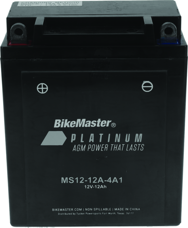BikeMaster AGM Battery - MS12-12A-4A1 - Striker Modified