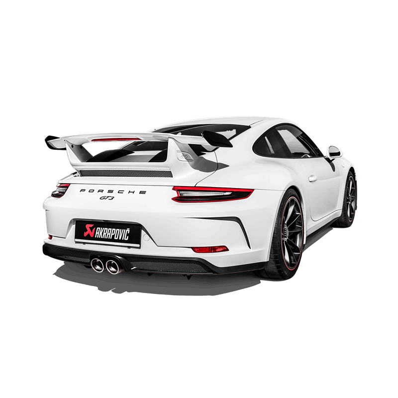 Akrapovic 2018 Porsche 911 GT3 (991.2) Slip-On Race Line (Titanium) w/Titanium Tail Pipe Set - Striker Modified
