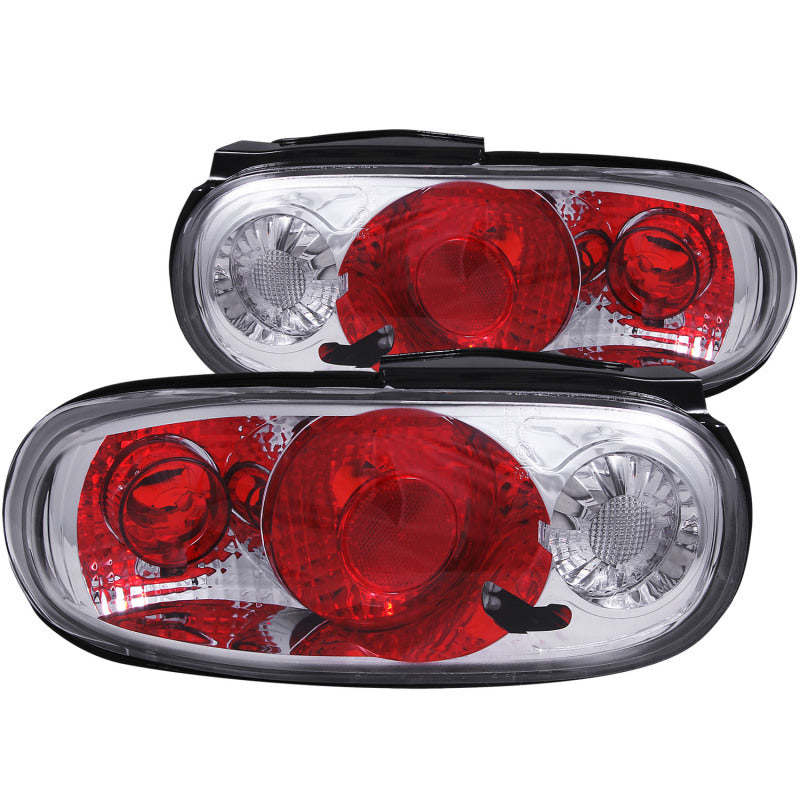 ANZO 1990-1997 Mazda Miata Taillights Chrome - Striker Modified